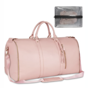 Pink 2 In 1 Convertible Travel Duffel Bag